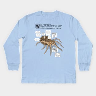 MAMA SPIDER NEEDS A DRINK - ZOODRAWS COMIC Kids Long Sleeve T-Shirt